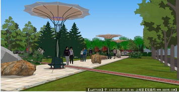 某社区公园精品景观设计模型 建筑工程设计的生态美学实践